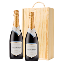 Buy & Send Nyetimber Classic Cuvee 75cl Double Pine Wooden Gift Boxed (2x75cl)