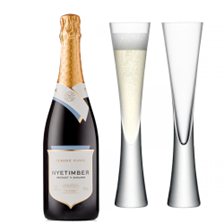 Buy & Send Nyetimber Classic Cuvee 75cl with LSA Moya Flutes