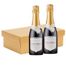 Buy & Send Nyetimber Classic Cuvee English Sparkling 37.5cl Twin Hamper Gift Box