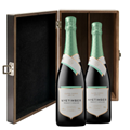 Buy & Send Nyetimber Curvee Cherie Demi-Sec NV English Sparkling Wine Double Elm Wood Gift Boxed (2x75cl)