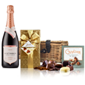 Buy & Send Nyetimber Rose English Sparkling Wine 75cl And Chocolates Hamper