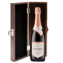 Buy & Send Nyetimber Rose English Sparkling Wine 75cl in Elm Wood Gift Box