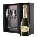 Buy & Send Perrier Jouet Grand Brut Champagne 75cl And Diamante Venezia Glasses Gift Box Set