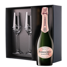 Buy & Send Perrier Jouet Rose Champagne 75cl And Diamante Venezia Flute Set Gift Box