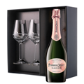 Buy & Send Perrier Jouet Rose Champagne 75cl And Diamante Venezia Glasses Gift Box Set