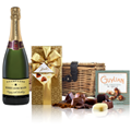 Buy & Send Personalised Champagne - Black Star And Chocolates Hamper