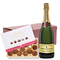 Buy & Send Personalised Champagne - Black Star And Lindt Master Chocolatier Hamper