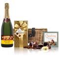 Buy & Send Personalised Champagne - Candles Label And Chocolates Hamper