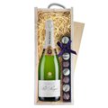 Buy & Send Pol Roger Brut Reserve Champagne 75cl & Truffles, Wooden Box