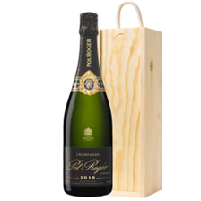 Buy & Send Pol Roger Brut Vintage Champagne 2018 75cl In Pine Wooden Gift Box