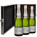 Buy & Send Pol Roger Pure Extra Brut Champagne 75cl Treble Elm Wood Gift Boxed (3x75cl)