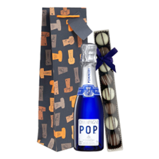 Buy & Send Pommery POP Champagne 20cl & Fine Artisanal Truffles Gift Bag