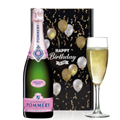 Buy & Send Pommery Rose Brut Champagne 75cl And Flute Happy Birthday Gift Box