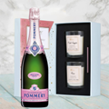 Buy & Send Pommery Rose Brut Champagne 75cl With Love Body & Earth 2 Scented Candle Gift Box