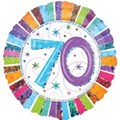 Buy & Send Happy 70th Birthday Helium Balloon