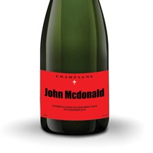 Buy & Send Personalised Champagne - Red Label