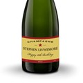 Buy & Send Personalised Champagne - Red Star Label