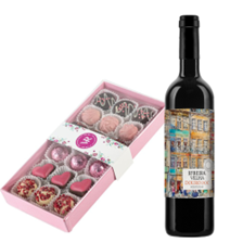 Buy & Send Ribeira Velha Douro Tinto 75cl Red Wine and Assorted Box Of Celebration Chocolates 215g