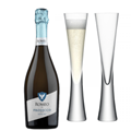 Buy & Send Romeo Prosecco DOC 75cl with LSA Moya Flutes