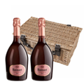 Buy & Send Ruinart Rose Champagne 75cl Twin Hamper (2x75cl)