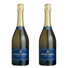 Buy & Send Silver Reign Brut English Sparkling 75cl Twin Set