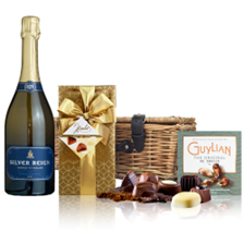 Buy & Send Silver Reign Brut ESW 75cl And Chocolates Hamper