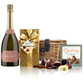 Buy & Send Silver Reign Rose English Sparkling 75cl And Chocolates Hamper