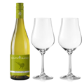 Buy & Send South Island Sauvignon Blanc 75cl White Wine And Crystal Classic Collection Wine Glasses