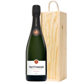 Buy & Send Taittinger Brut Champagne 75cl In Pine Wooden Gift Box