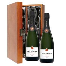 Buy & Send Taittinger Brut Champagne 75cl Twin Luxury Gift Boxed Champagne (2x75cl)