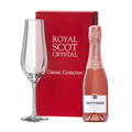 Buy & Send Taittinger Brut Prestige Rose Champagne 37.5cl and Royal Scot Flute In Red Gift Box