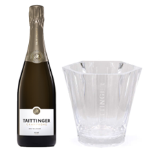 Buy & Send Taittinger Brut Vintage 2016 Champagne 75cl And Branded Ice Bucket Set