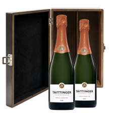 Buy & Send Taittinger Les Folies de la Marquetterie 75cl Double Luxury Gift Boxed Champagne (2x75cl)