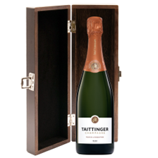 Buy & Send Taittinger Les Folies de la Marquetterie 75cl in Elm Wood Gift Box