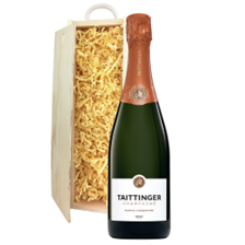 Buy & Send Taittinger Les Folies de la Marquetterie 75cl In Wooden Sliding Lid Gift Box