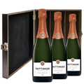 Buy & Send Taittinger Les Folies de la Marquetterie 75cl Treble Elm Wood Gift Boxed (3x75cl)