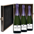 Buy & Send Taittinger Nocturne NV Champagne, 75cl Treble Elm Wood Gift Boxed (3x75cl)