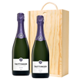 Buy & Send Taittinger Nocturne NV Champagne, 75cl Double Pine Wooden Gift Boxed (2x75cl)