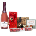 Buy & Send Taittinger Nocturne Rose Sec Champagne 75cl And Chocolate Love You Hamper