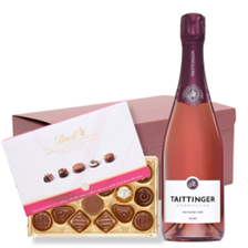 Buy & Send Taittinger Nocturne Rose Sec Champagne 75cl And Lindt Master Chocolatier Hamper