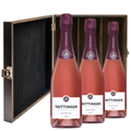 Buy & Send Taittinger Nocturne Rose Sec Champagne 75cl Treble Elm Wood Gift Boxed (3x75cl)