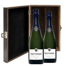 Buy & Send Taittinger Prelude Grands Crus 75cl Double Elm Wood Gift Boxed (2x75cl)