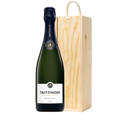 Buy & Send Taittinger Prelude Grands Crus 75cl In Pine Wooden Gift Box