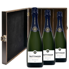 Buy & Send Taittinger Prelude Grands Crus 75cl Treble Elm Wood Gift Boxed (3x75cl)