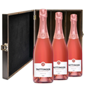 Buy & Send Taittinger Rose Champagne 75cl Treble Elm Wood Gift Boxed (3x75cl)