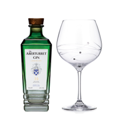 Buy & Send The Aberturret Gin 70cl And Single Gin and Tonic Spiral Copa Glass