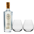 Buy & Send The Lakes Gin 70cl And Crystal Classic Collection Tumblers