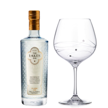 Buy & Send The Lakes Gin 70cl And Single Gin and Tonic Spiral Copa Glass