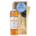 Buy & Send The Macallan Double Cask 12 YO Whisky And Dark Sea Salt Charbonnel Chocolates Box