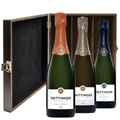 Buy & Send The Taittinger Cru Collection Treble Elm Wood Gift Boxed (3x75cl)